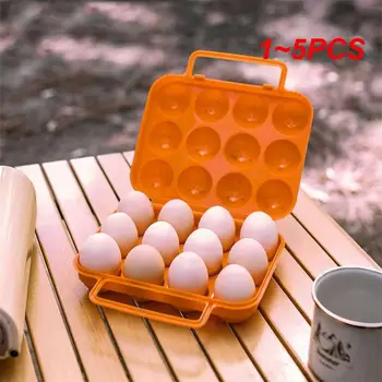 1 ~ 5ШТ Решетчатый ящик для хранения яиц для путешествий на открытом воздухе, кемпинга, пикника, яиц, кейса, переносного контейнера для яиц, органайзера, коробки