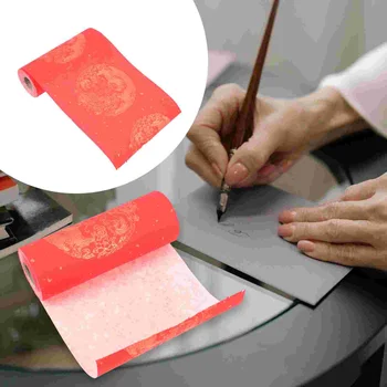 1 рулон Красной бумаги Сюань Китайский Весенний фестиваль Двустиший Бумага Красный Пустой Свиток