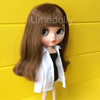 1 шт. Кукольная одежда 1/6, белая рубашка с длинными рукавами для Blyth, Azone, Licca, аксессуары для кукольной одежды Momoko