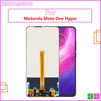 100% Протестированный ЖК-дисплей для Motorola Moto One Hyper Сенсорный ЖК-дисплей с цифровым преобразователем в сборе для Moto One Hyper XT2027