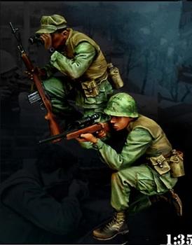 249-1/35 Фигурки из смолы, ГК, неокрашенный солдат США времен войны во Вьетнаме в разобранном виде