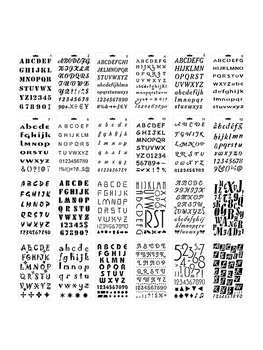 24ШТ шаблонов букв, мягкие пластиковые трафареты с алфавитом