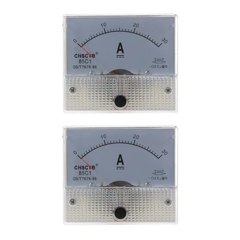 2X 85C1 Аналоговый Панельный Измеритель тока постоянного тока 30A Амперметр