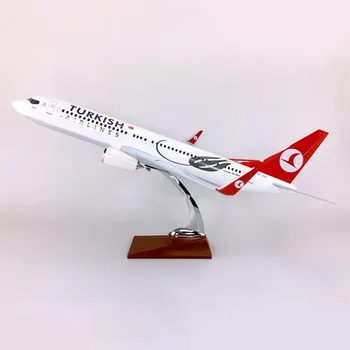47 см 1: 120 Модель B737 Turkish Turkey airline с базой из сплава самолет самолет коллекционный дисплей украшение коллекции игрушек