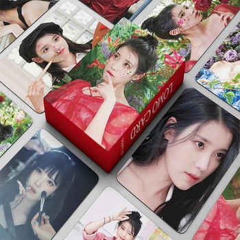 55 шт./компл. Kpop IU LOMO Cards Новый Альбом IVORY Lomo Cards HD Фотокарточки Lee Ji Eun Girl Фотокарточка Для Коллекции Фанатов Подарок