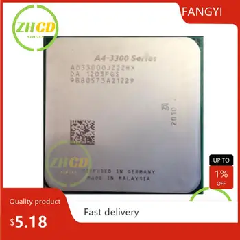 AMD для A4 3300 CPU FM1 905pin Настольный двухъядерный дисплей Apu 2.5G 65 Вт