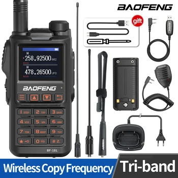 BaoFeng BF-18L Портативная Рация Беспроводная Частота Копирования Дальнего Действия USB Зарядное Устройство Двустороннее Радио UHF VHF Двухдиапазонное Любительское Радио UV K5
