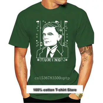 Camiseta de manga corta para hombre y mujer, prenda de vestir, con estampado alusivo a Alan Turing