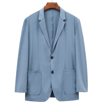 E1514-Мужской повседневный весенне-осенний костюм, мужское свободное пальто