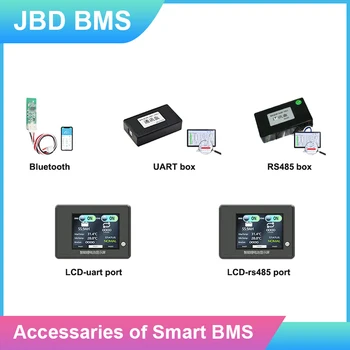 JIABAIDA Smart BMS Аксессуары BT Модуль UART RS485 ЖК-Дисплей Для Литиевой Батареи Lifepo4 Li-ion С Функцией Связи