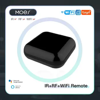 MOES Tuya WiFi IR RF пульт дистанционного управления для кондиционера ТВ Универсальный инфракрасный пульт дистанционного управления Работает с Alexa, Google Home