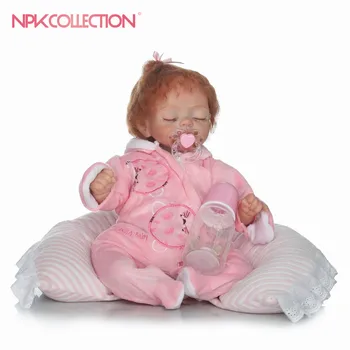 NPK 2017 Реалистичный новый 18-дюймовый силиконовый винил real soft touch reborn baby дети играют в игрушки Christmas sweet baby