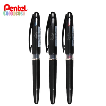 Pentel Tradio Pulaman Pen TRJ50 0,4 мм ~ 2 мм, Маркер для рисования, черные / красные / Синие чернила, Как у авторучки с Пластиковым наконечником