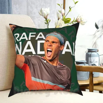 Rafa Nada: Домашняя мягкая подушка с принтом King Pillow Case для плавания Рафаэль Надаль Испания Спорт Теннис Давай, Рафа Белый Рафа