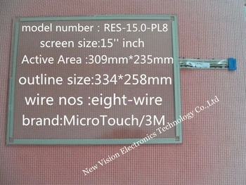 RES-15.0-PL8 95409 оригинальный 15-дюймовый сенсорный экран с 8 проводами для MicroTouch/3M RES-150-PL8