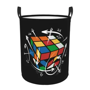 Rubix Кубик Рубикса Математическая формула Корзина для белья Складной Волшебный подарок Geek Корзина для одежды для новорожденных Сумка для хранения детских игрушек