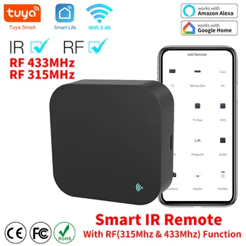 Tuya Smart RF IR Пульт дистанционного управления WiFi Умный дом для кондиционера, все телевизоры LG TV Поддерживают Alexa, Google Home