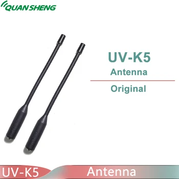 UV-K5 UV-K6 UV-K58 UV-5R Plus Антенна Walkie Talkie Quansheng Оригинальная SMA-Female SMA-F 144/430 МГц UHF VHF 19 см Портативные Антенны