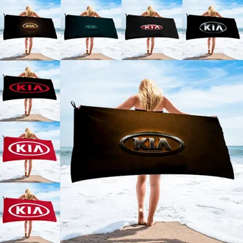 Автомобиль KIA Банное Полотенце из Микрофибры, пляжное полотенце, женская длинная юбка с шелковым принтом, завернутое в бикини, покрытое солнцезащитным одеялом