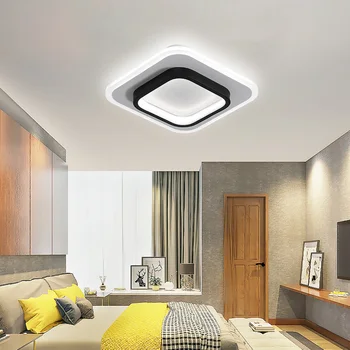 Акриловый железный светодиодный потолочный светильник высокой яркости, современные потолочные светильники для гостиной, спальни, кухни, внутреннего освещения, декора.