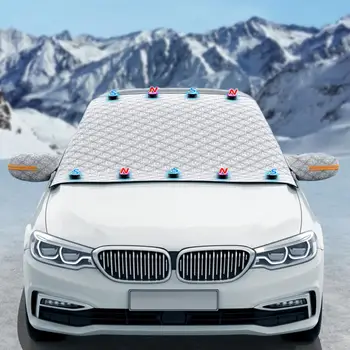 Антифриз для автомобиля Сверхпрочная защита автомобиля от снега Идеальное Автомобильное Снежное покрытие Магнитные кромки для защиты от льда Подходят для ультрафиолетовых лучей