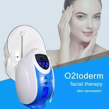 Аппарат для кислородной терапии LED Dome O2toderm для лица Портативное антивозрастное оборудование для омоложения кожи