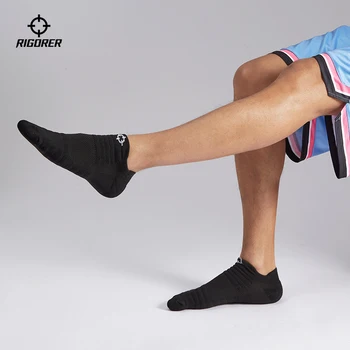 Баскетбольные носки RIGORER's, Новые Профессиональные Мужские И Женские Короткие Спортивные Носки Для Бега, Дышащие Элитные Носки, Нескользящие носки