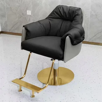 Гладильное парикмахерское кресло Tide Shop, предназначенное для парикмахерского салона, можно переворачивать вверх дном, Поднимая Роскошное кресло для стрижки волос, салонный табурет