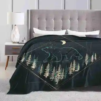 Дикий медведь Небес, супер Теплые Мягкие одеяла, брошенные на диван/кровать/путешествия, Ndtank Природа, Дикая природа, Астрономия