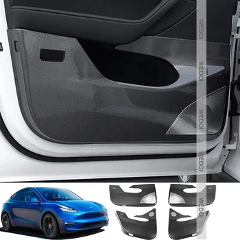Защитный чехол на порог двери автомобиля для Tesla модель Y ABS накладка на порог защита от ударов, 4 шт. Аксессуары для интерьера