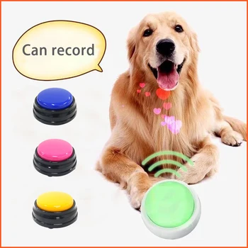 Игрушки для собак Кнопка Записи голоса Интимные интерактивные принадлежности для домашних кошек Аксессуары для щенков Продажа товаров Электронные игрушки