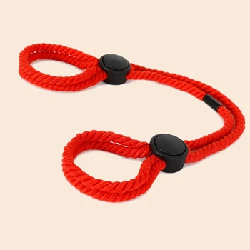 красная регулируемая плетеная веревка, реквизит для косплея, сексуальные фетишистские наручники