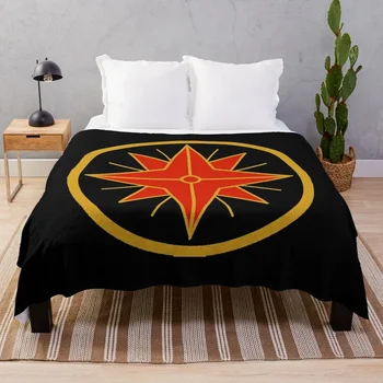 Красное с золотом Одеяло со звездами Анориан, стеганое одеяло, свободные тяжелые шерстяные одеяла