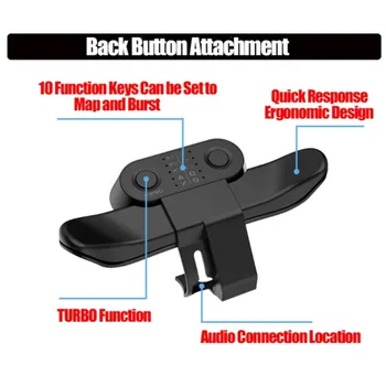 Крепление кнопки возврата контроллера для геймпада SONY PS4, удлинительный адаптер для задней части, аксессуары для электронной машины для контроллера PS4