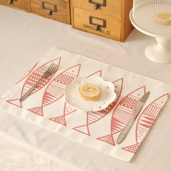 Кухонное полотенце Двухслойный теплоизоляционный коврик из хлопка и конопли, коврик для еды, обеденный стол в японском стиле, ткань, реквизит для фотографий