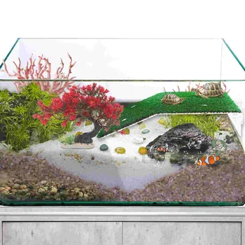 Ландшафтный дизайн аквариума Дерево Растения для украшения аквариума Искусственные Пластиковые принадлежности Орнамент