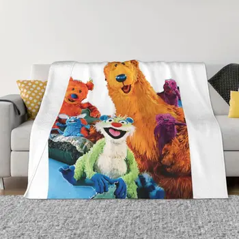 Медведь в большом голубом доме - ультрамягкое одеяло из микрофлиса