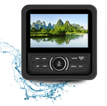 Морское Стерео Радио FM/AM USB для ATV UTV Лодка Гольф-Кар Грузовик Автомобили Головное Устройство Звуковая Система Совместима с Bluetooth