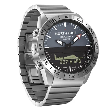 Мужские цифровые часы для дайвинга Мужские часы Military Army Luxury Полностью стальные Деловые Водонепроницаемые 100 м
