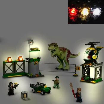 Набор USB-ламп для Lego 76944 Jurassic Dinosaur Breakout Building Blocks Brick-Не включает модель Lego