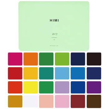 Набор красок гуашь 24 ярких цвета Нетоксичные Краски с портативным футляром Палитра 1XCB