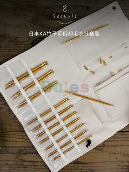 Наконечники для спиц Seeknit Shirotake Bamboo Premium 2,5 - 6 мм 59462. для ажурных узоров и вязания узорами из тонкой пряжи.