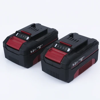 Новые 2 комплекта Литий-ионных аккумуляторов 18V 5.2Ah для электроинструментов Einhell 18V Power X-Change для 4511481 4511502 для Ozito