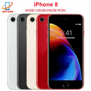 Оригинальный Apple iPhone 8 64 ГБ/256 ГБ 4,7 ' Retina IPS LCD NFC Отпечаток пальца Заводской Разблокированный Смартфон iPhone8 4G LTE