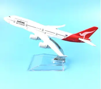 Пассажирский самолет modelB747 самолет Австралийских авиалиний B747 Металлическая Твердая имитационная модель самолета для детских игрушек Рождественский подарок