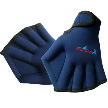 Перчатки для дайвинга, плавательные перчатки 2 мм, весла, неопреновое снаряжение для дайвинга с перепонками для взрослых, весла для обучения плаванию без пальцев