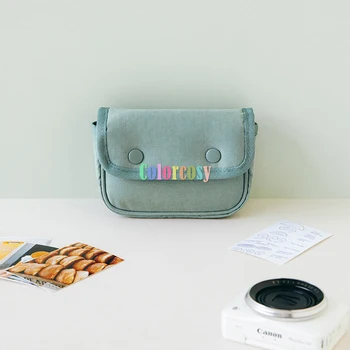 Повседневная сумка на кнопках для переноски и защитный чехол для цифровой камеры, минималистичные канцелярские сумки-карандаши для девочек-подростков, женщин и детей