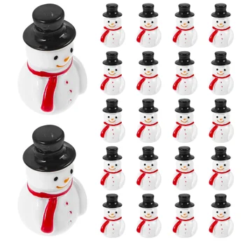 Рождественский миниатюрный снеговик, украшения из смолы, снеговик своими руками, мини-рождественская миниатюрная фигурка Санта-Снеговика