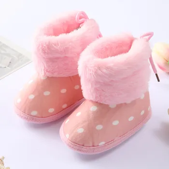 Сапоги Детская Обувь Пинетки Для Девочек Для Маленьких Мальчиков, Согревающие Снег, Мягкая Детская Обувь