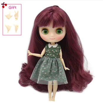 Серия кукол ICY DBS Middie Blyth №12532/135 Фиолетовые волосы Матовое лицо 1/8 bjd